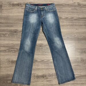 Vigoss Venice Bootcut Jeans 30x32 in Womens 7 Blue Medium Wash Low Rise Stretch